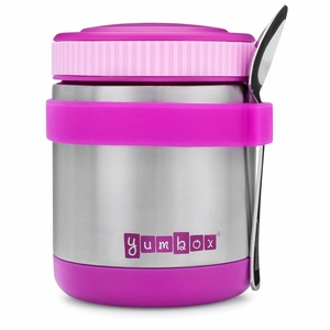 Yumbox Zuppa Stainless Steel Thermal Food Jar & Spoon, 14oz - Bijoux Purple