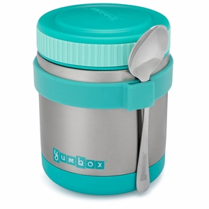 Yumbox Zuppa Stainless Steel Thermal Food Jar & Spoon, 14oz - Caicos Aqua