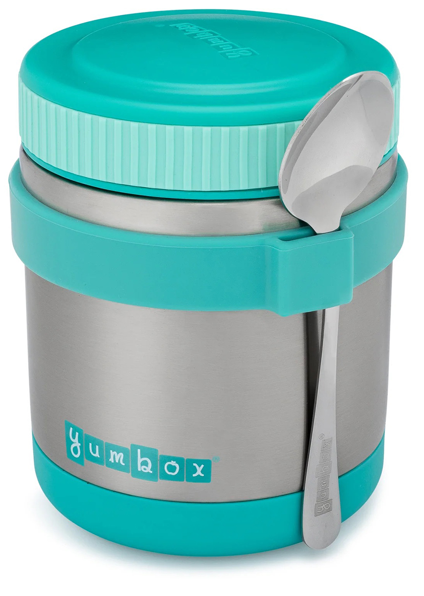 Yumbox Zuppa Stainless Steel Thermal Food Jar & Spoon, - Caicos Aqua