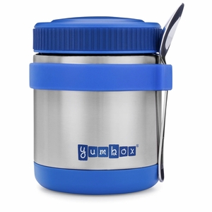Yumbox Zuppa Stainless Steel Thermal Food Jar & Spoon, 14oz - Neptune Blue