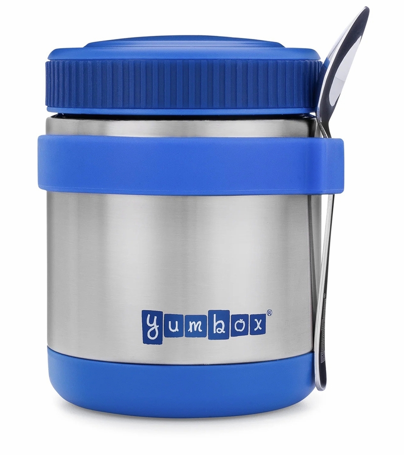 Yumbox Zuppa Stainless Steel Thermal Food Jar & Spoon, 14oz Neptune Blue
