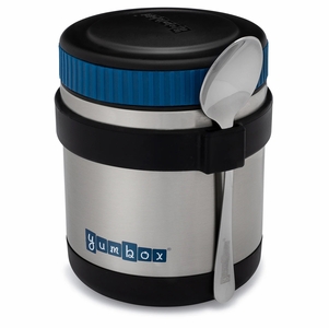 Yumbox Zuppa Stainless Steel Thermal Food Jar & Spoon, 14oz - Twilight Black