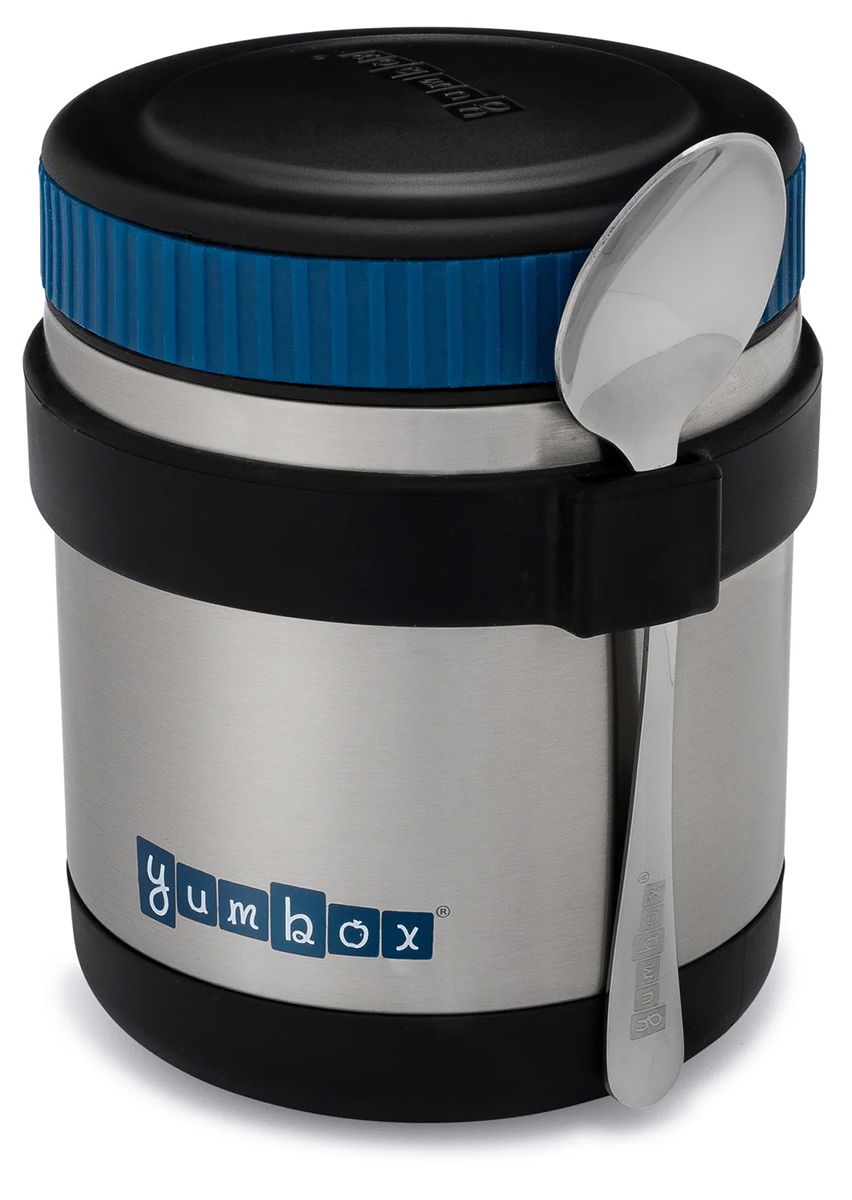 Yumbox Zuppa Stainless Steel Thermal Food Jar & Spoon, - Twilight Black