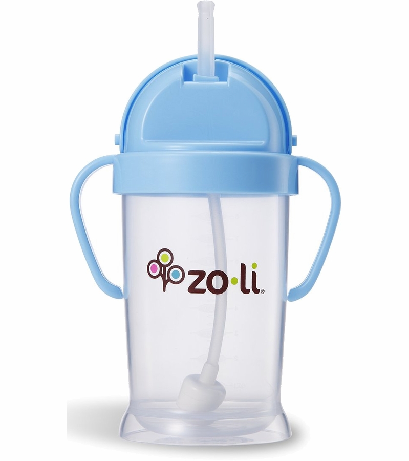 ZoLi BOT XL 9 oz. Straw Sippy Cup Blue
