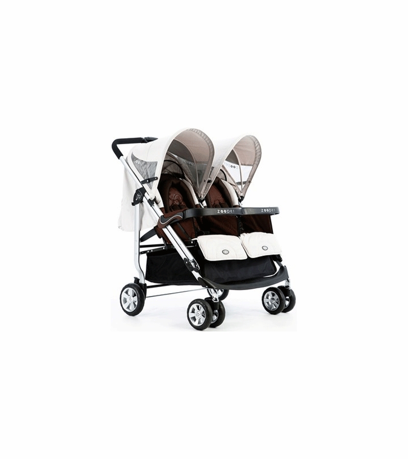 Zooper SL808G Everyday Tango Double Stroller in Coconut Waves