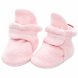 Zutano Cozie Fleece Baby Bootie - Baby Pink, 6m