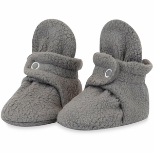 Zutano Cozie Fleece Baby Bootie - Gray, 3m