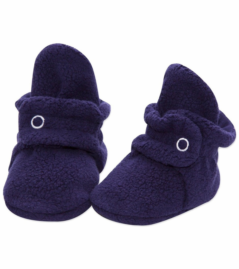 Zutano Cozie Fleece Baby Bootie True Navy, 6m