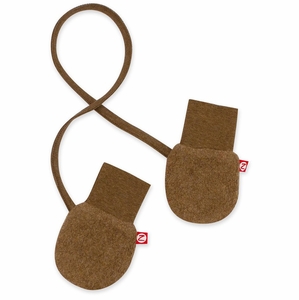 Zutano Cozie Fleece Mitten - Heather Mocha