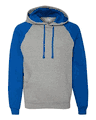 Colorblocked Raglan Hooded Sweatshirt