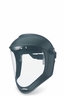 Uvex Bionic Face Shield, Uncoated Visor, Clear Polycarbonate/Black Matte Shell