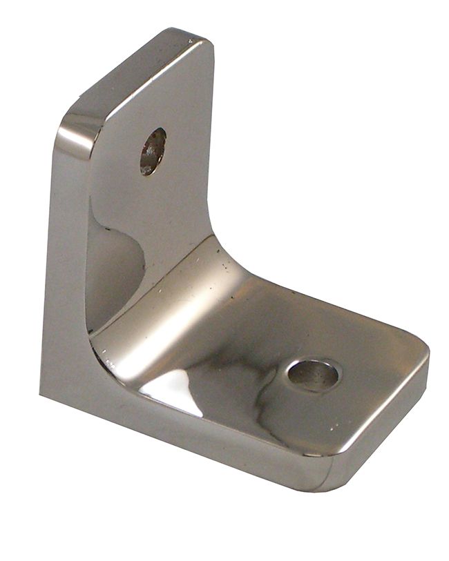 Angle Brackets 1.5" High Polished or Brushed Metal All Partitions