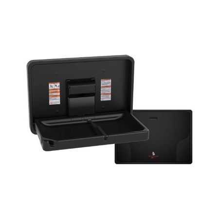 Matte Black Horizontal Baby Changing Station