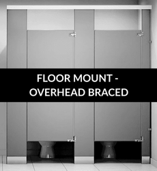 Floor Mounted / Overhead Braced Phenolic Stalls