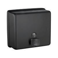 Contemporary Matte Black Liquid Soap Dispenser