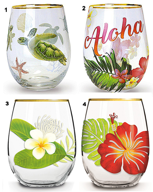 Hawaiian Wine Glasses