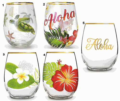 Hawaiian Wine Glasses