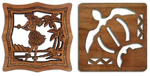 Laser Cut Wood Trivets