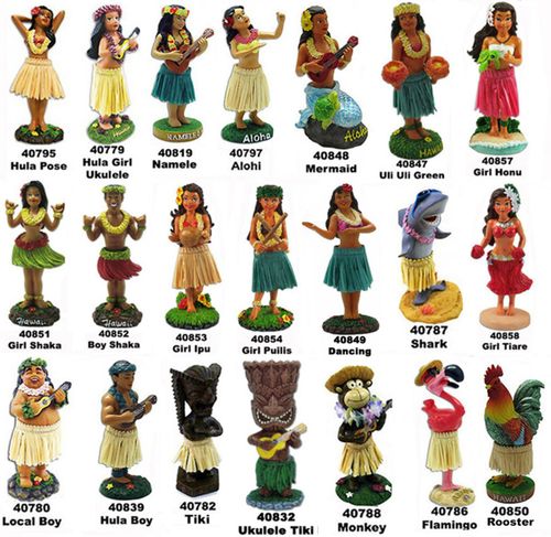 Mini Dashboard Hula Dolls