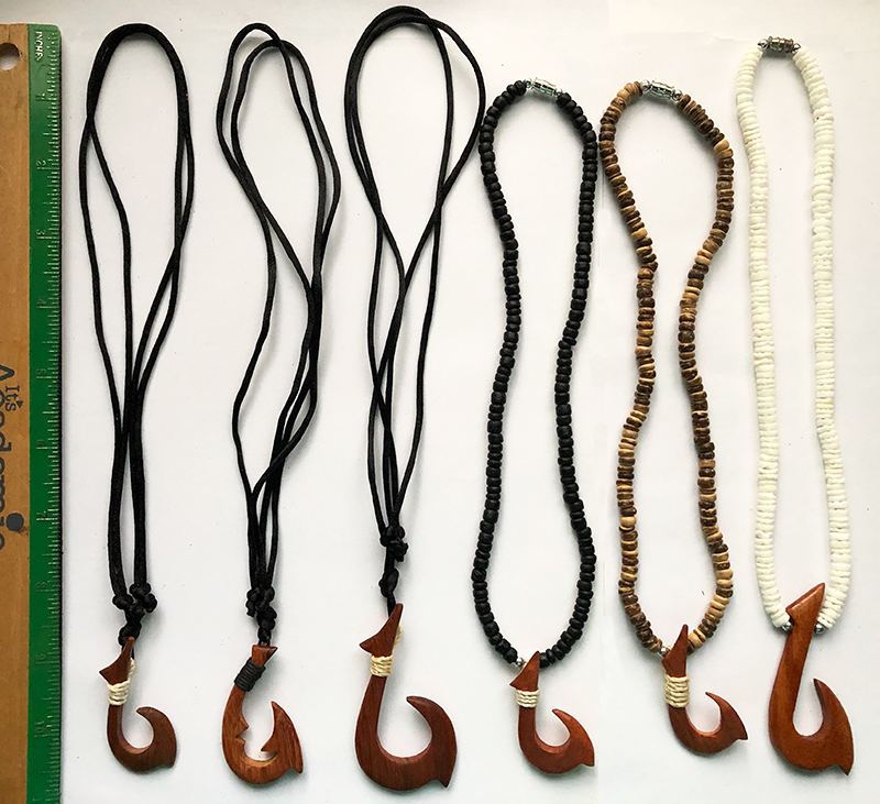 Wood Hook Pendants