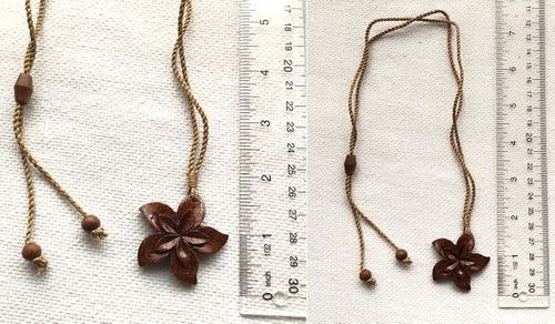Koa Wood Plumerias Pendant
