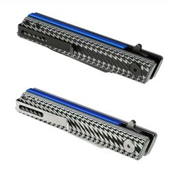 ASP Police Duty Knife Slim Folder - Black/Gray and White/Black Grip