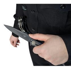 ASP Police Duty Knife Slim Folder - Black/Gray and White/Black Grip