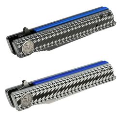 ASP Police Duty Knife Slim Folder - Black/Gray and White/Black Grip