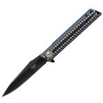 ASP Police Duty Knife Slim Folder - Black/Gray and White/Black Grip