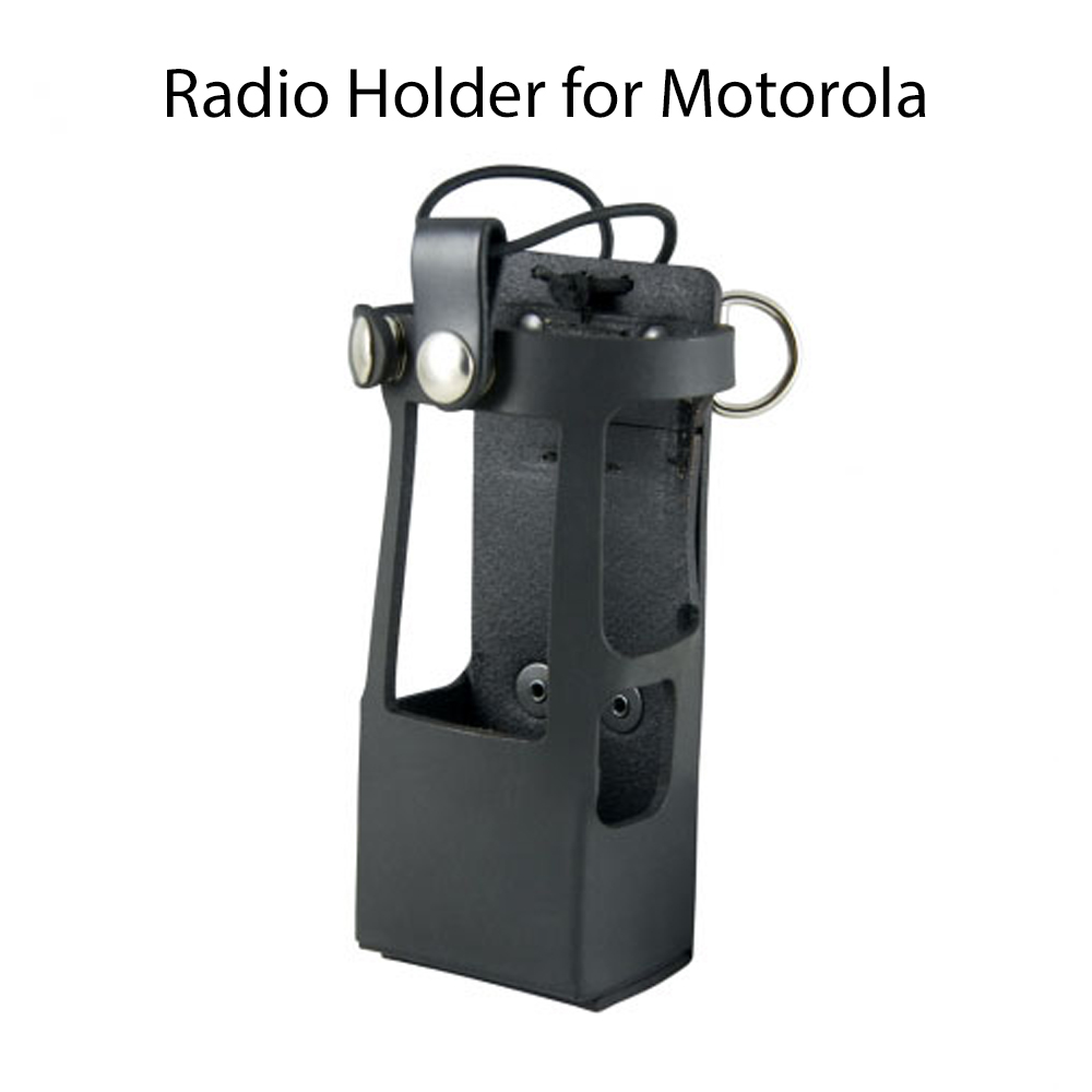 Boston Leather Fire Fighter’s Radio Holder for Motorola APX