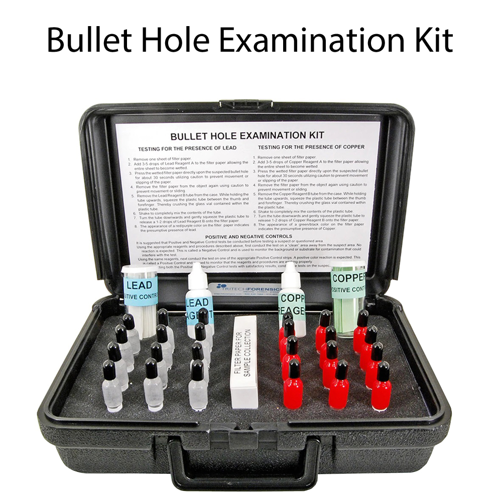 Bullet Hole Examination Kit is equipped