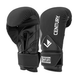 Century Martial Arts CREED Lace Up Boxing Gloves - Black