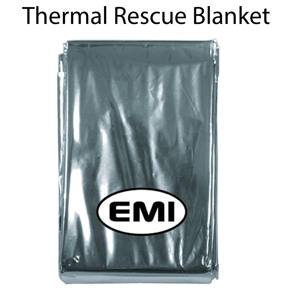 EMI Thermal Rescue Blanket with aluminized construction