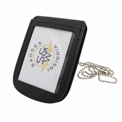 Smith & Warren Duty Leather Neck Chain Badge Holder (Recessed and Non-Recessed)