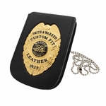 Smith & Warren Duty Leather Neck Chain Badge Holder (Recessed and Non-Recessed) Smith & Warren Duty Leather Neck Chain Badge Holder (Recessed and Non-Recessed)