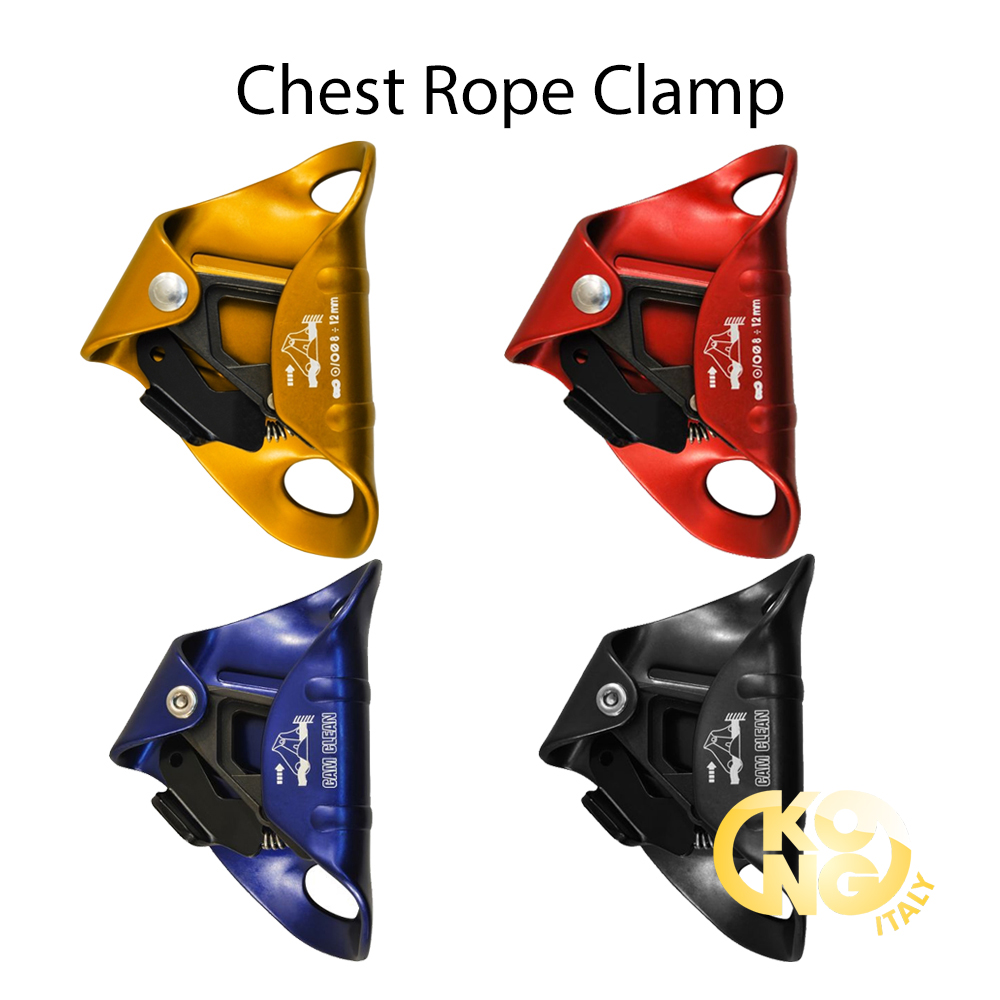 Kong Cam Clean Chest Rope Clamp is made from aluminum alloy
