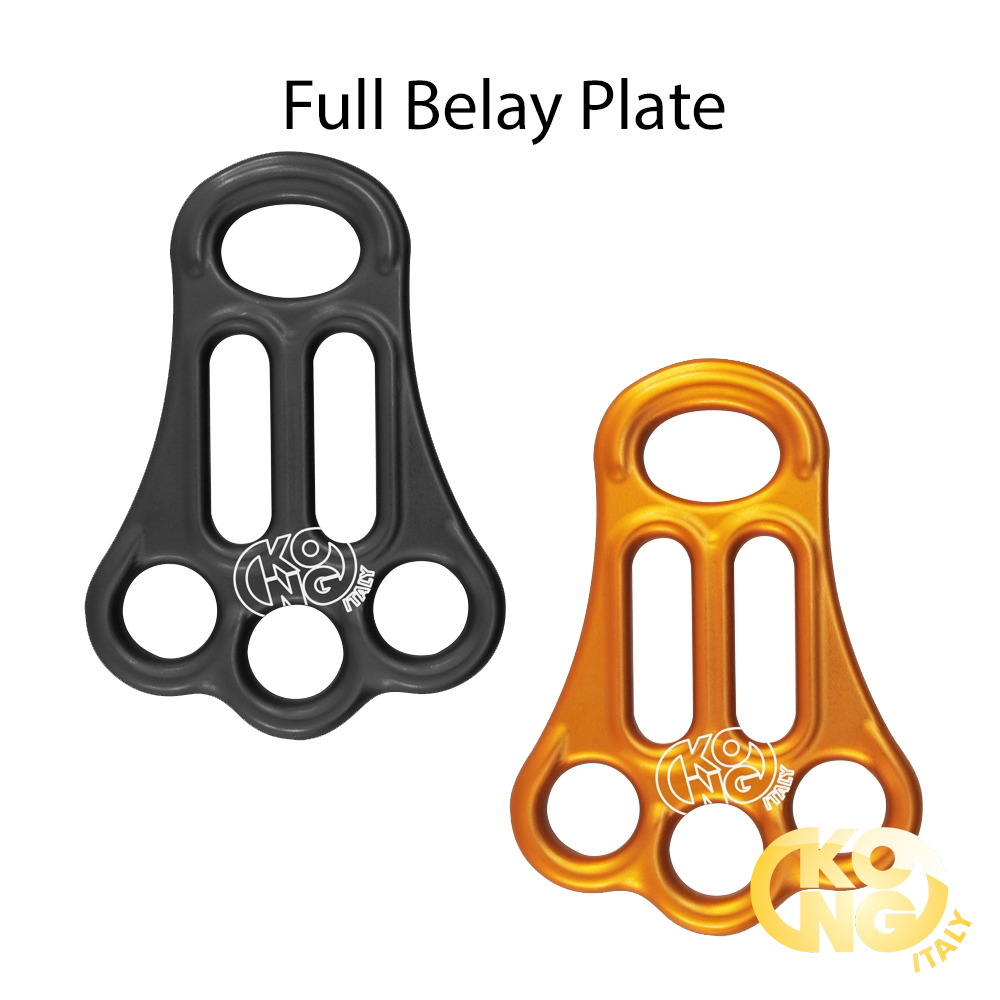 Kong Full Belay Plate is constructed from aluminum alloy