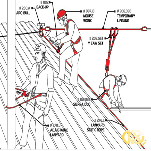 Kong Roofs and Inclined Temporary Life Line Kit