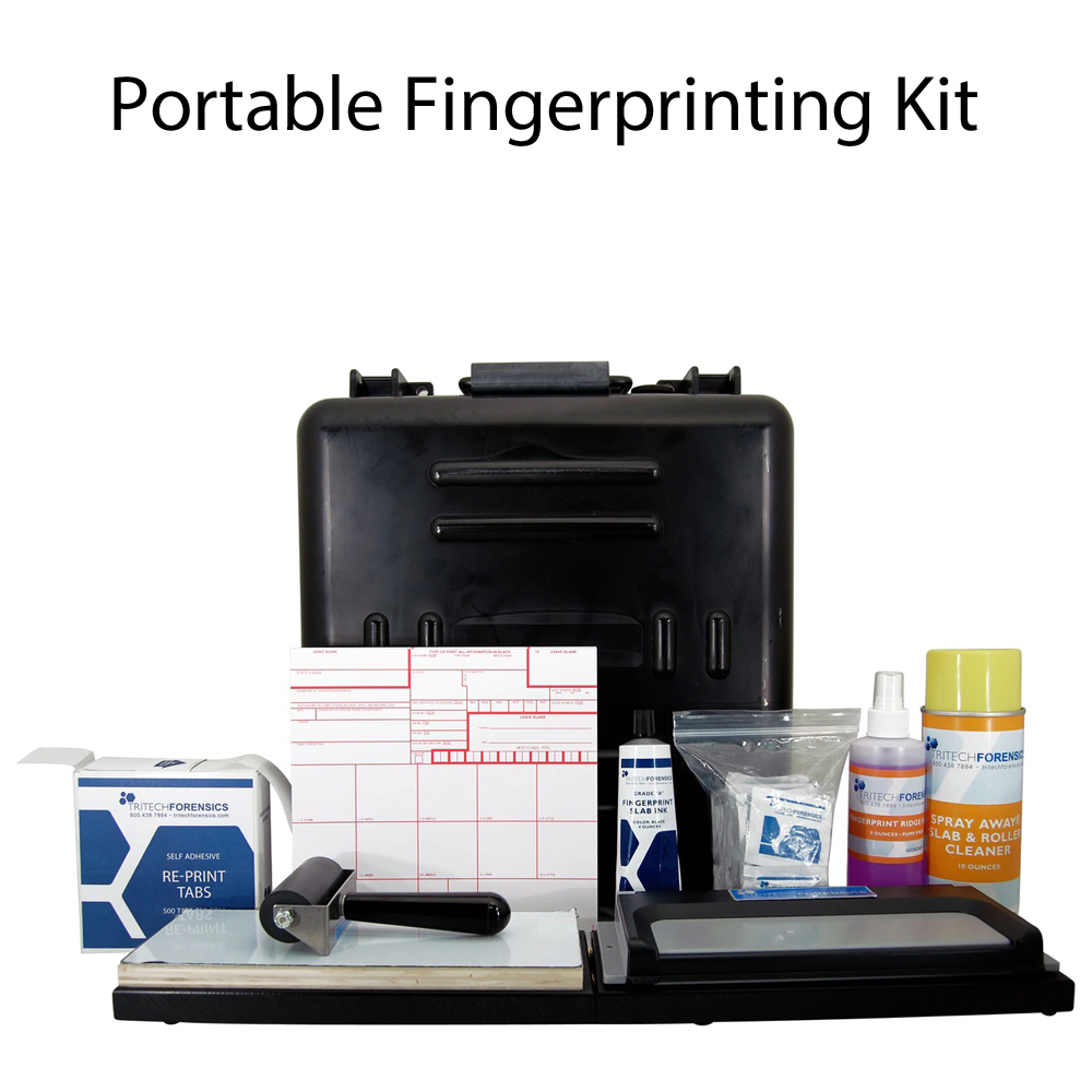 Stainless Steel Slab Pad Master Portable Fingerprinting Kit