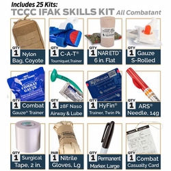 TCCC IFAK Skills Set - All Combatant Training Kit Case