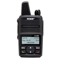Tekk D-400 2 Watt UHF Digital DMR 250 Channels Radio with LCD Display