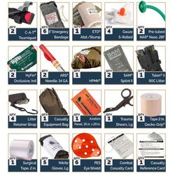 Warrior Aid and Litter Kit for Tactical Medical System
