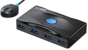 USB 3.0 Device Sharing Switch With 2 Of USB 3.0 Inputs And 4 Of USB 3.0 Outputs