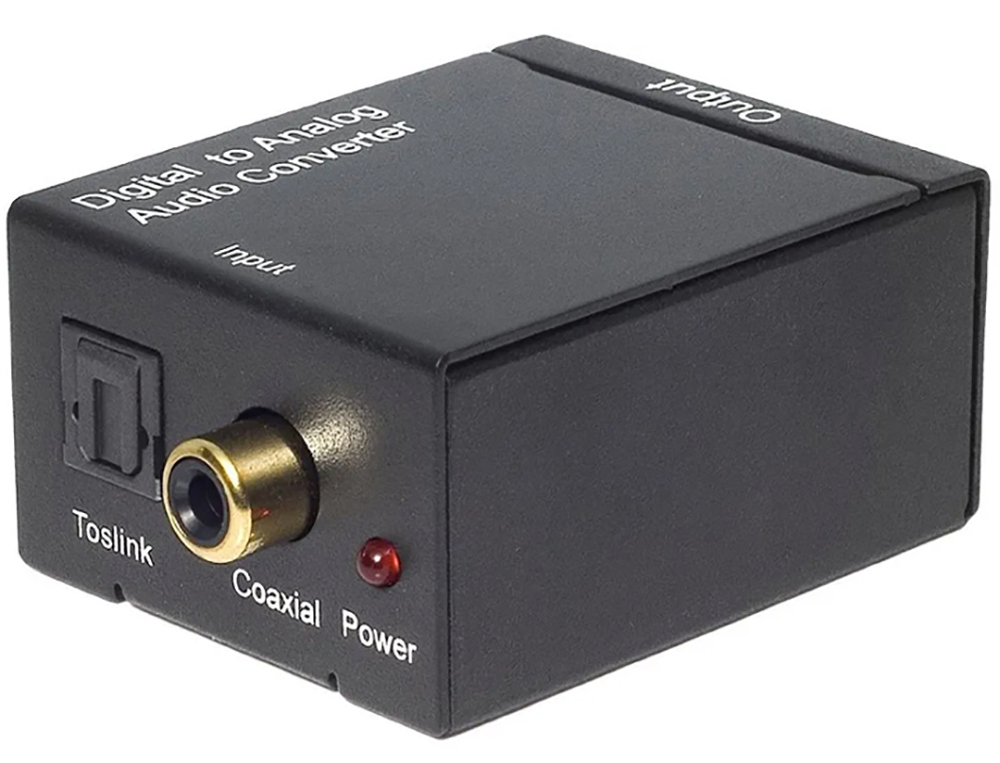 Digital Optical Coaxial S/PDIF To Stereo RCA Audio DAC Converter