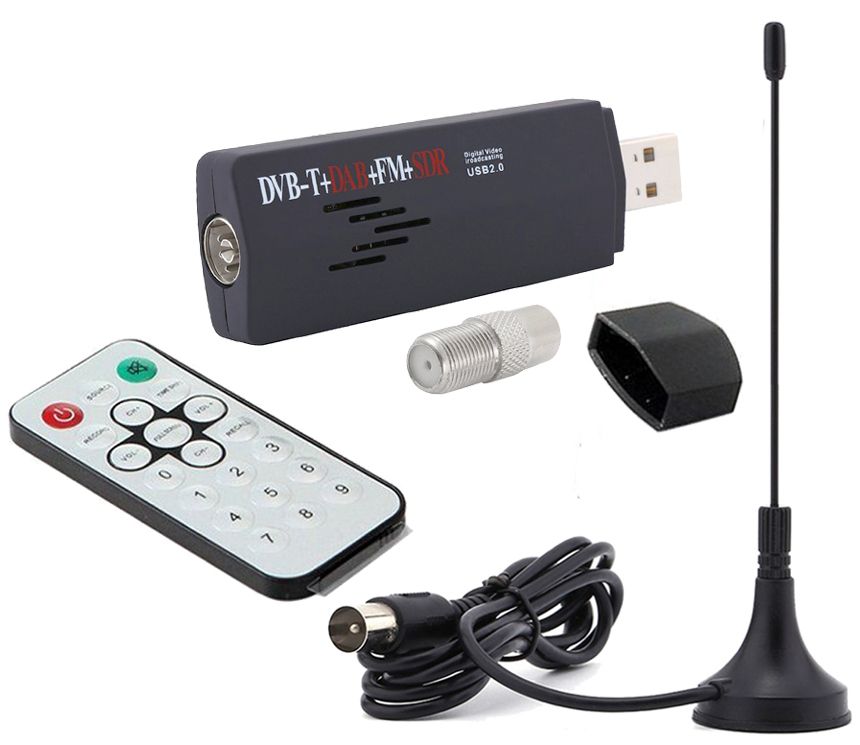 Premium USB AllIn1 FM DAB Radio DVBT TV Tuner SDR Receiver For