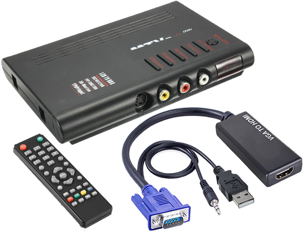 RF Coax Video to HDMI VGA Converter Switch