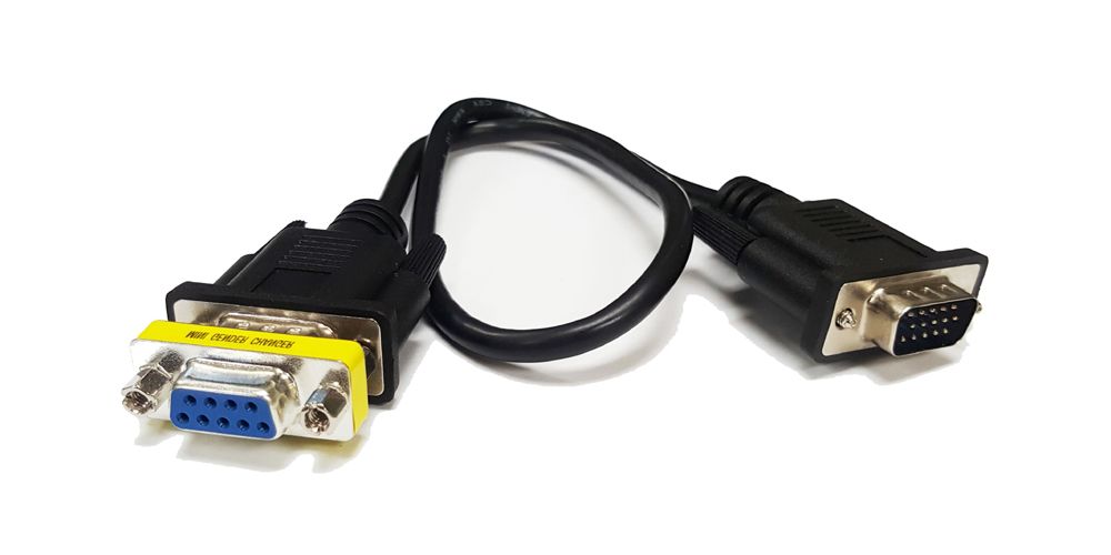 RGB CGA 9Pin Female to HD15 Pin Male VGA Adapter Cable