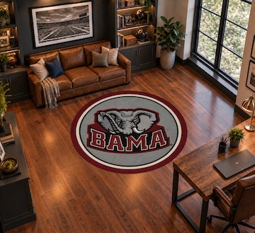 Alabama 64 Round Spirit Rug