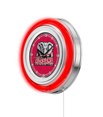 Alabama Elephant Neon Clock 15