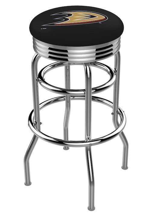 Anaheim Ducks Logo Diner Bar Stool